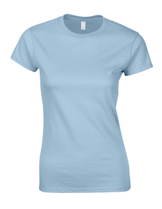 Gildan G64000L - Softstyle Ringspun Cotton T-Shirt Ladies Light Blue