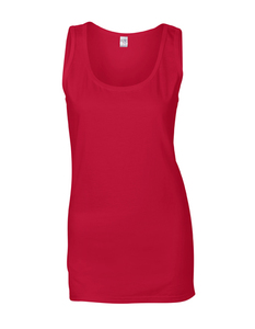 Gildan G64200L - Softstyle Ringspun Cotton Vest Ladies Cherry red