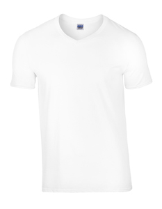 Gildan G64V00 - Softstyle Ringspun Cotton T-Shirt V-Neck White