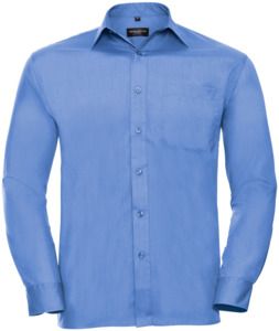 Russell Collection R934M - Mens Poplin Shirts Long Sleeve 110gm