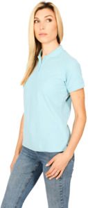 Absolute Apparel AA13 - Elegant Ladies Fitted Polo Light Blue